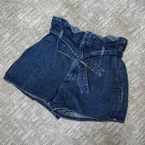 Wilfred Free Indigo Paperbag Jean Shorts